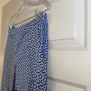 H&M Blue Geometric Print Pants